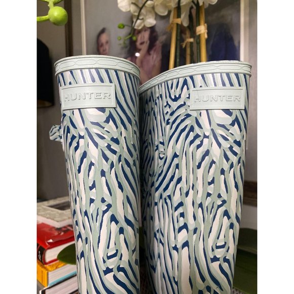 Hunter Refined Tall Coral Print Waterproof Boot - Picture 5 of 9